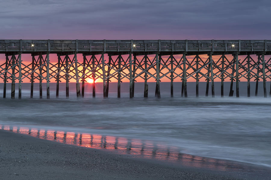Pier With Sunrise Photograph by Denise Bush