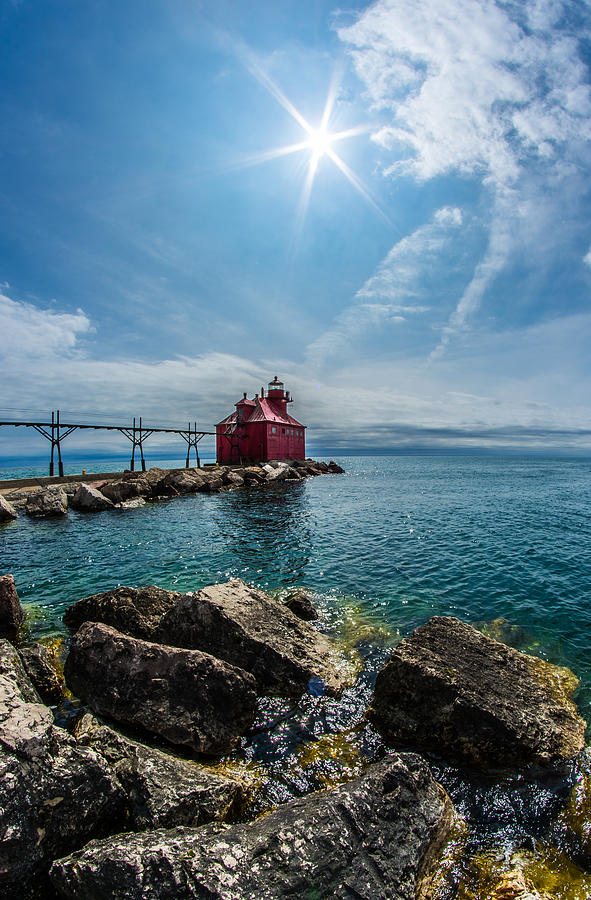 Pierhead Lighthouse Photograph by Brad Bellisle