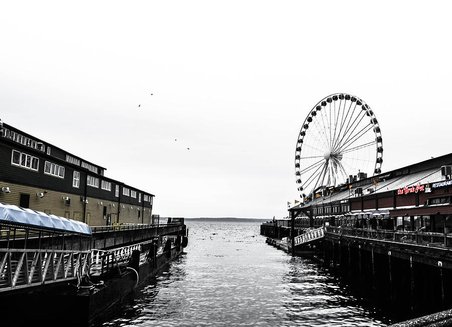 Seattle Photograph - Pierless 2 by D Justin Johns