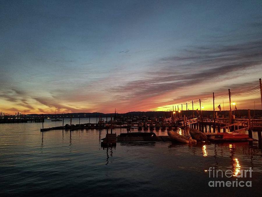 Piermont Marina Sunrise Photograph by L Kahn - Pixels