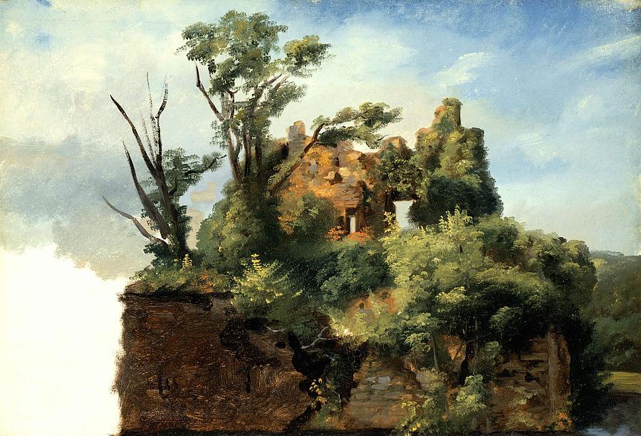 Nature Painting - Pierre-Henri de Valenciennes - Landscape with Ruins by Pierre-Henri de Valenciennes