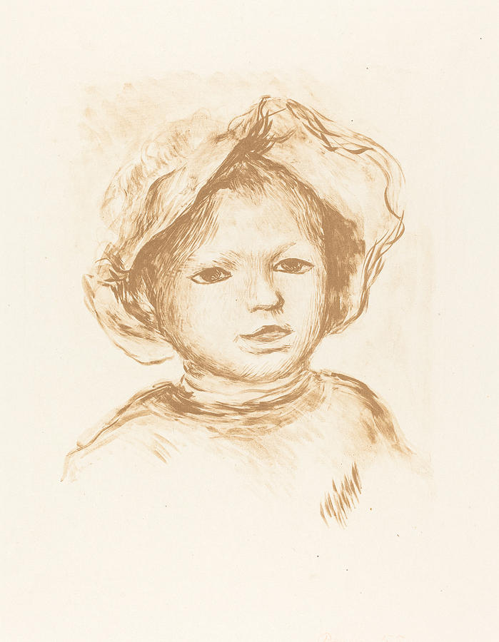 Pierre Renoir Drawing By Auguste Renoir