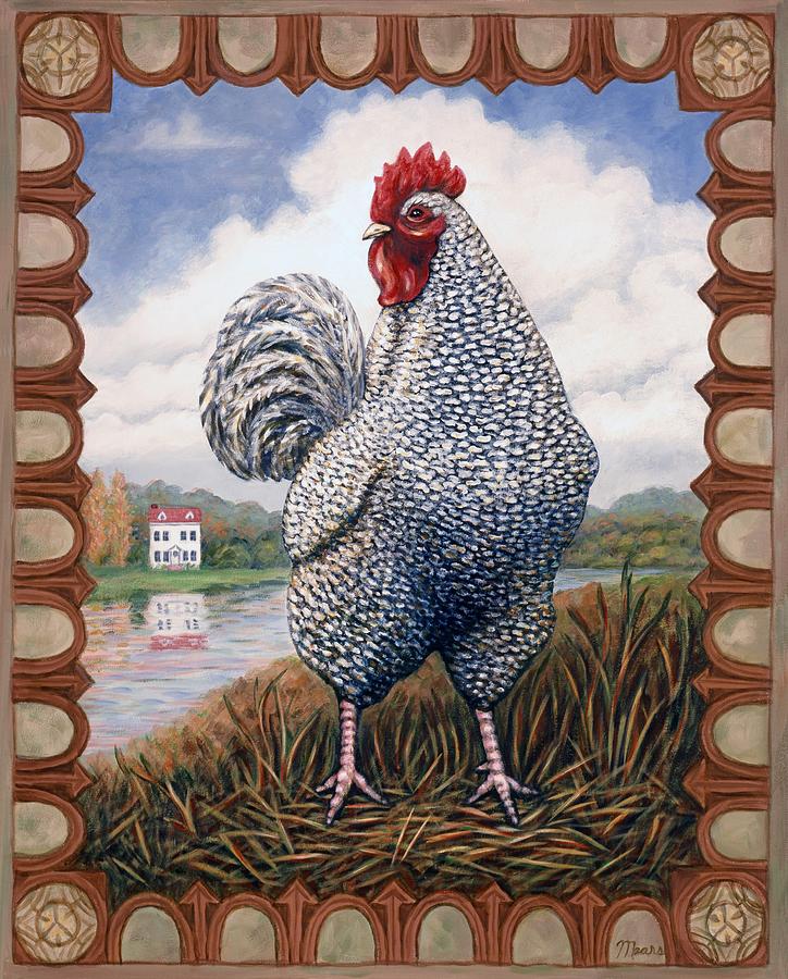 Animal Painting - Pierre the Rooster by Linda Mears