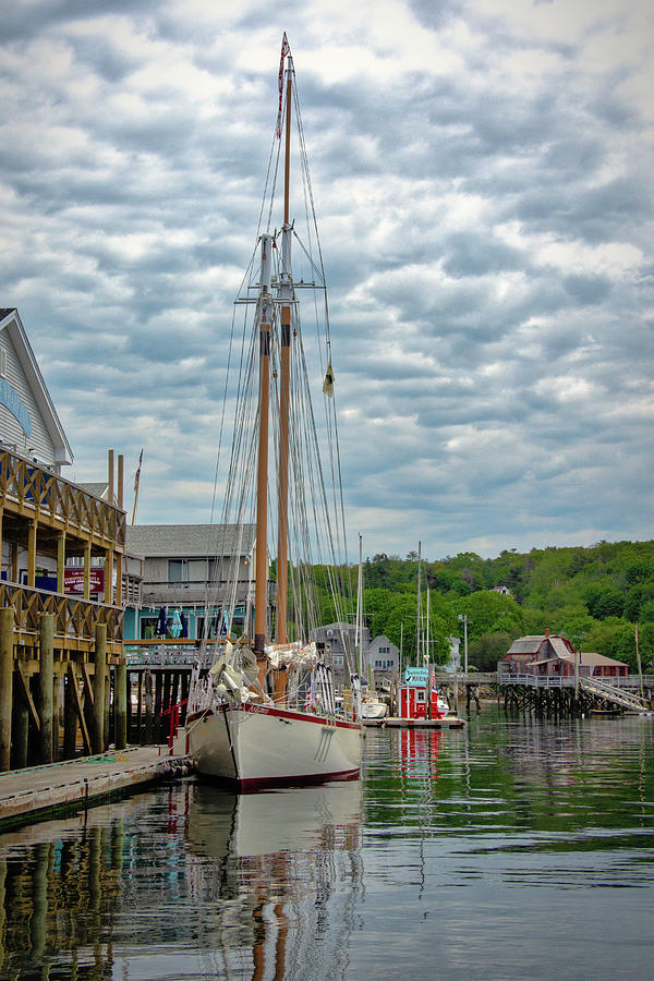 Pierside in Boothbay Harbor Photograph by Guy Whiteley