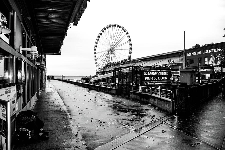 Seattle Photograph - Pierspective  by D Justin Johns