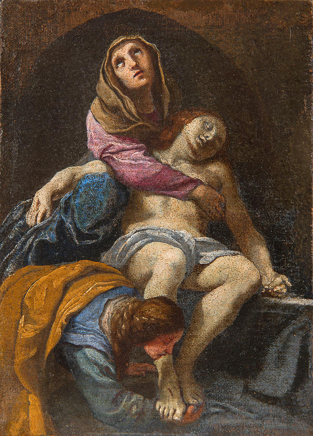 Pieta Painting by Alessandro Tiarini