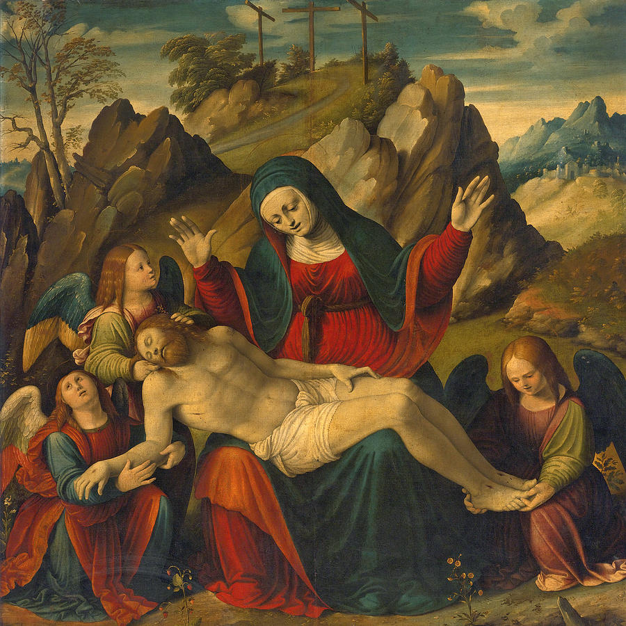 Pieta Painting - Pieta by Cesare Magni