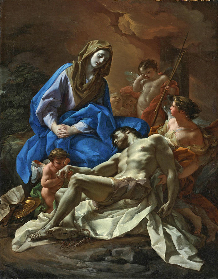 Pieta Painting by Corrado Giaquinto