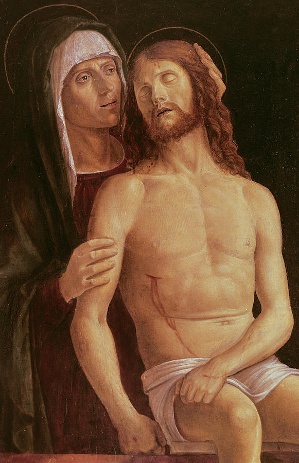 Pieta Painting by Gentile Bellini