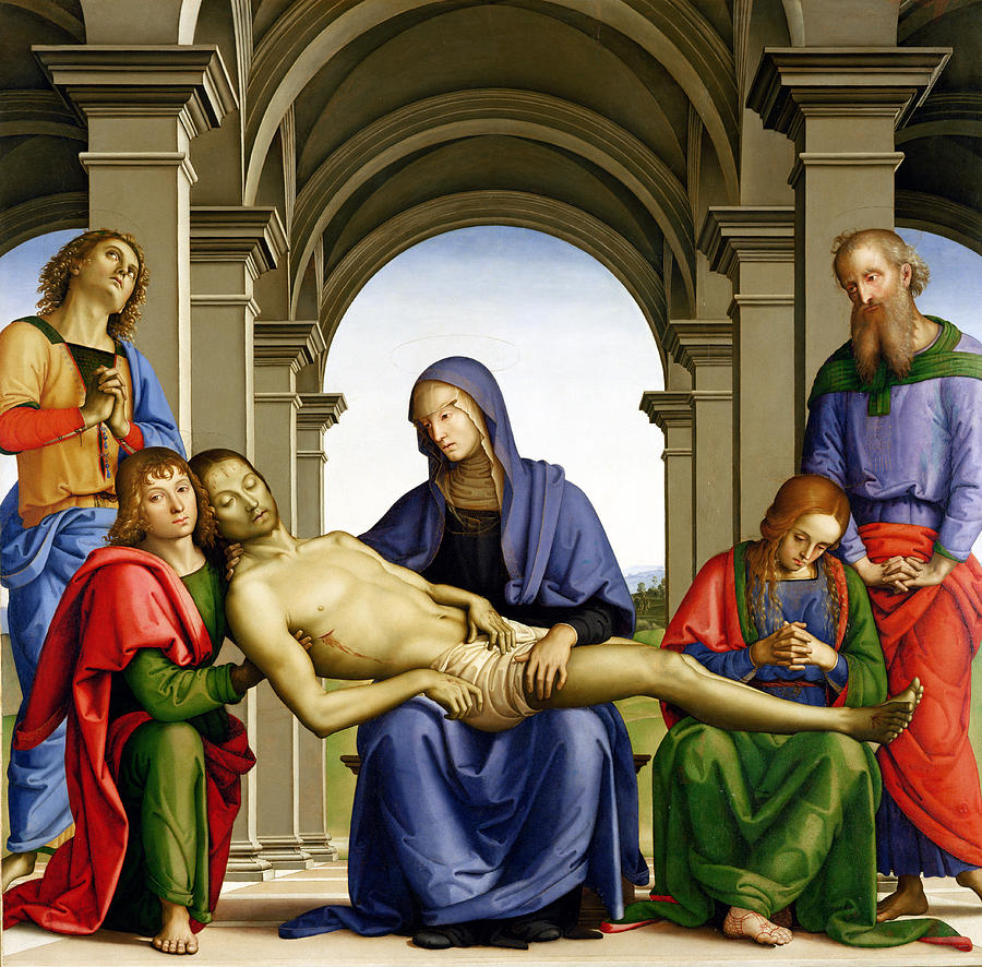 Madonna Painting - Pieta by Pietro Perugino