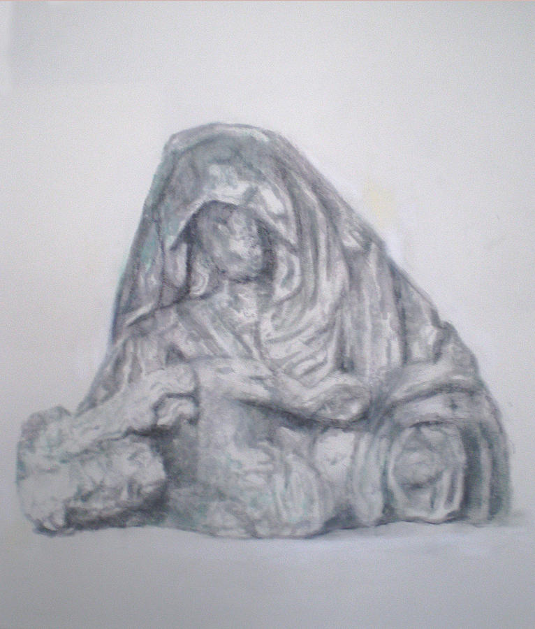 Pieta study II Drawing by Paez  ANTONIO