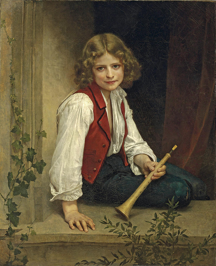 Pifferaro Painting by William-Adolphe Bouguereau