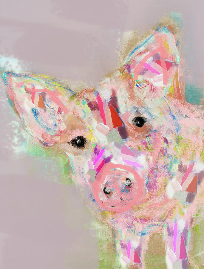 Pig Painting by Claudia Schoen
