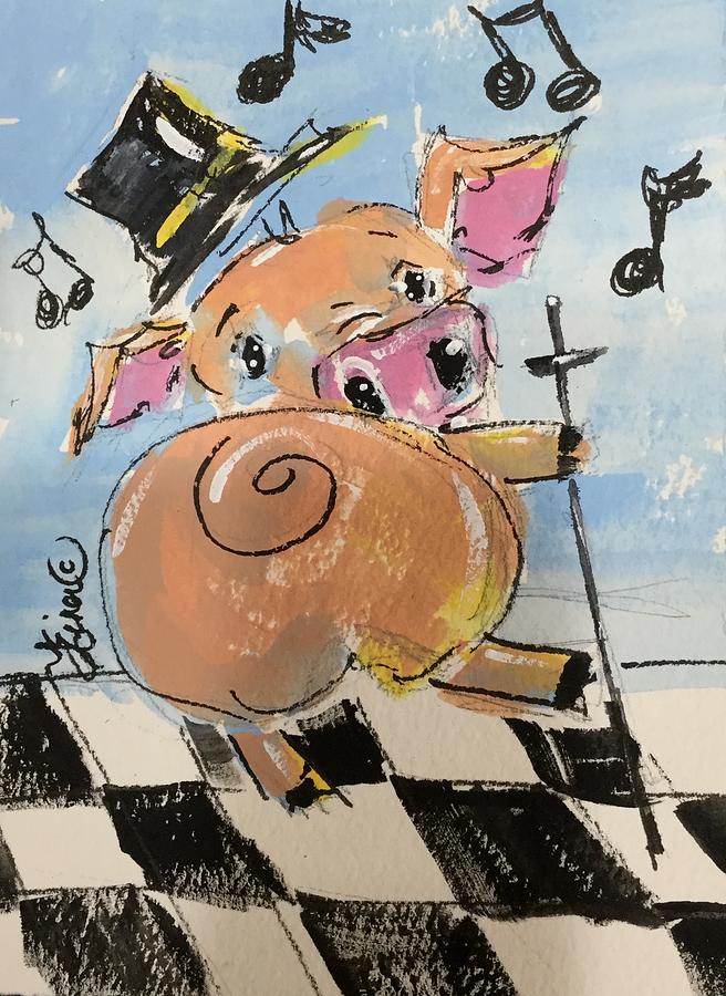 Pig Jig Painting by Terri Einer