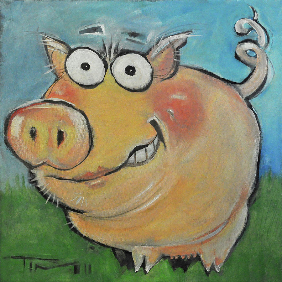 pig Painting by Tim Nyberg