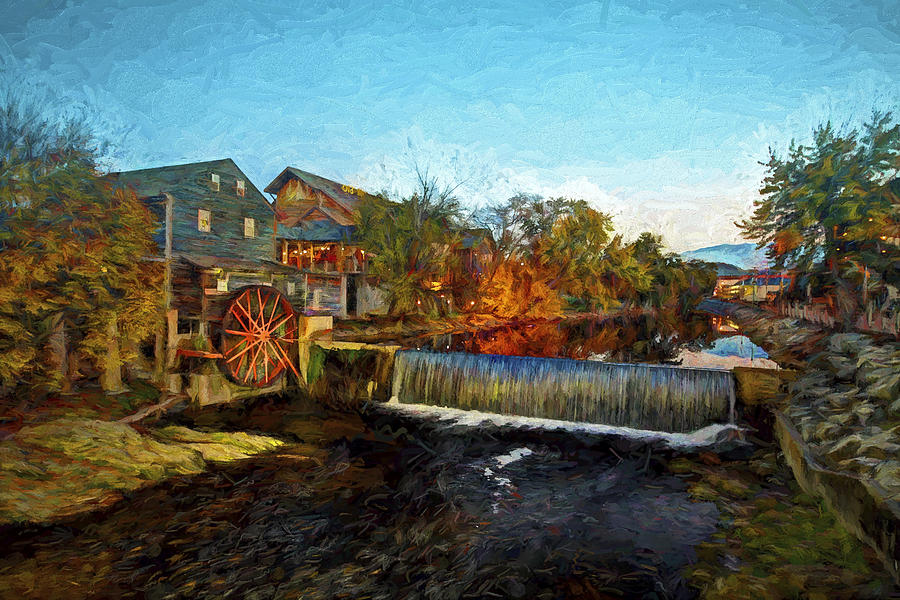 Pigeon Forge Old Mill Photograph by Dave Bosse