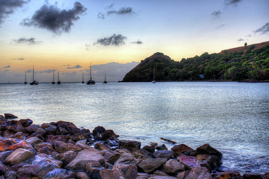 Pigeon Island Saint Lucia at Sunset Photograph by Toby McGuire