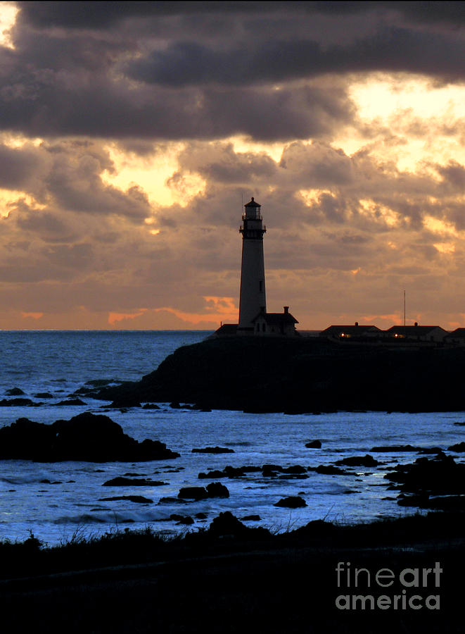 Pigeon Point California Lighthouse Photograph by Wernher Krutein