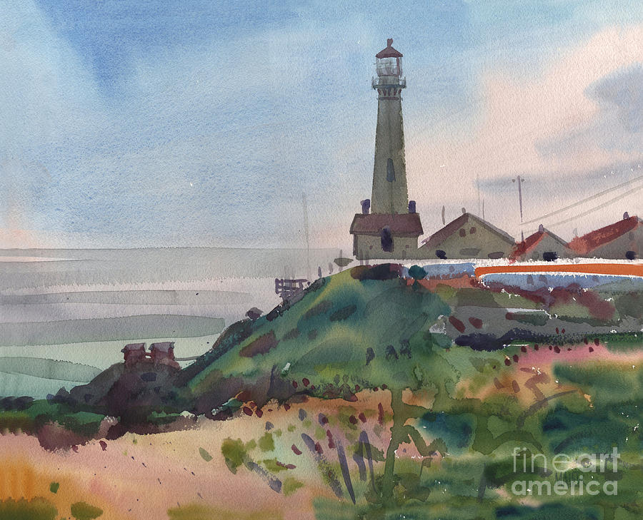 Pigeon Point Painting by Donald Maier