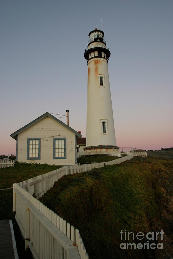 Lighthouse Photograph - Pigeon Point Light Station, California Photo By Pat Hathaway 2009 by Monterey County Historical Society