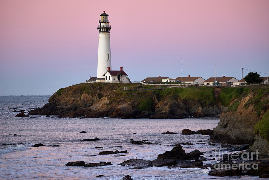 Pigeon Point Lighthouse at Dawn Photograph by Dean Birinyi