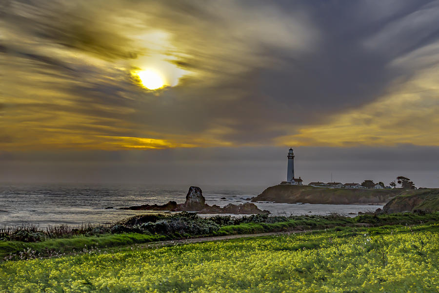 Sunset Photograph - Pigeon Point Lighthouse by Bruce Bottomley