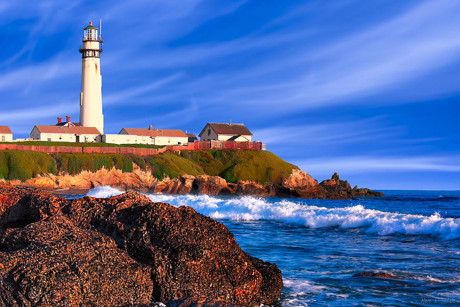 Pigeon Point Lighthouse - California Coast Afternoon Photograph by Mark E Tisdale
