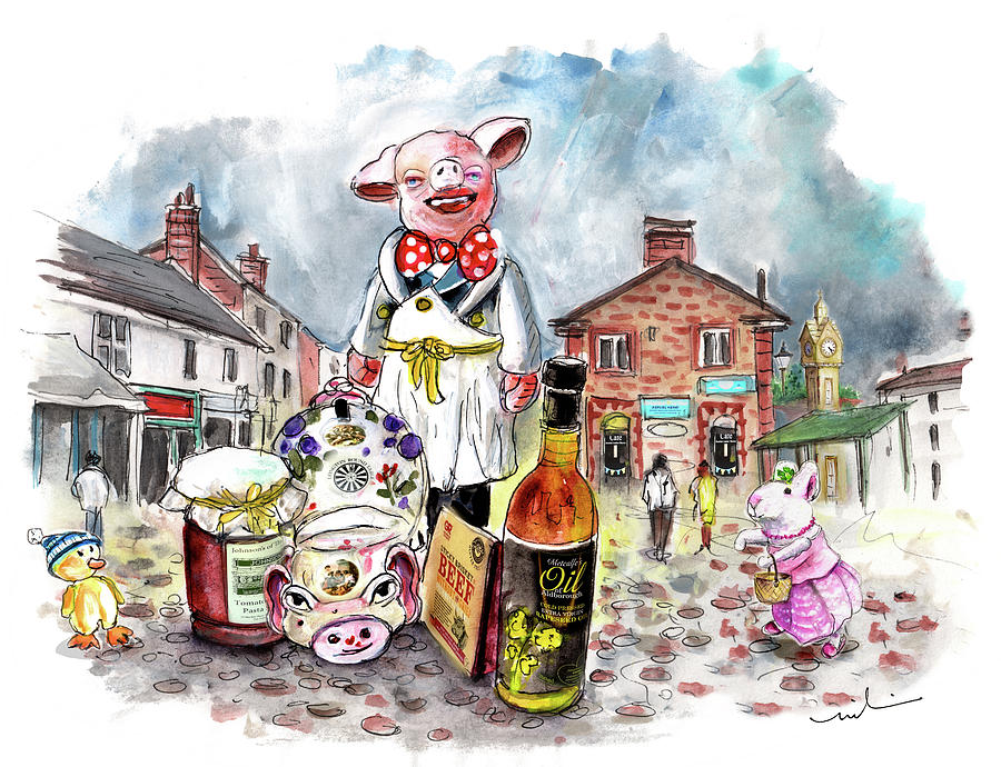 Pigged Out In Thirsk Painting