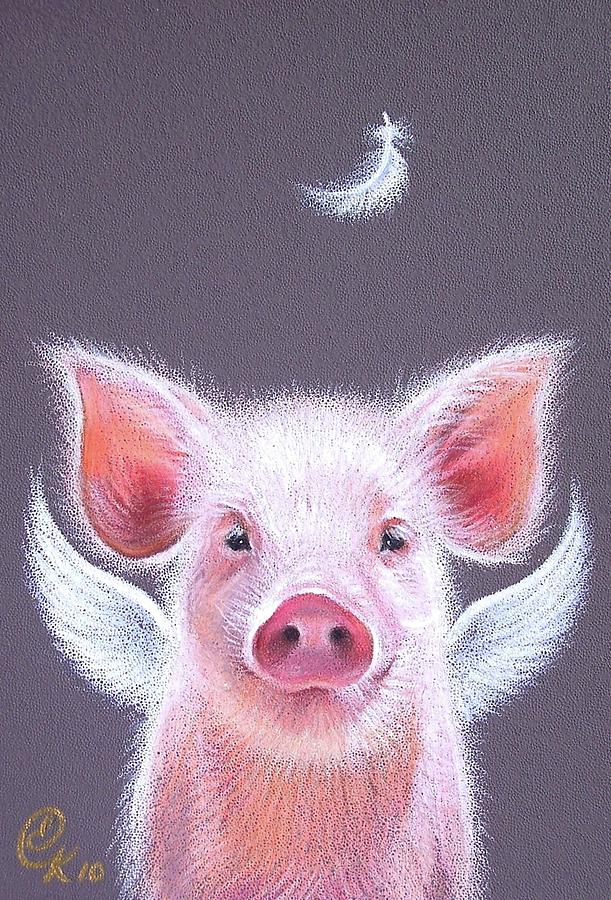Piglet angel by Elena Kolotusha Piglet angel by Elena Kolotusha