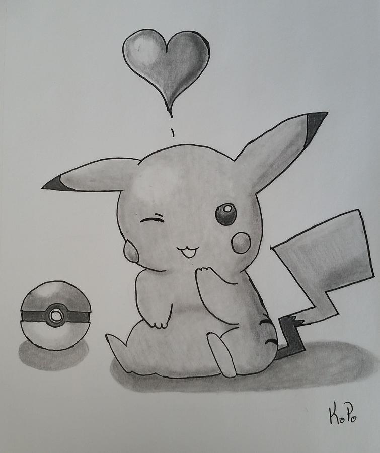 Pikachu drawing of pikachu on Craiyon