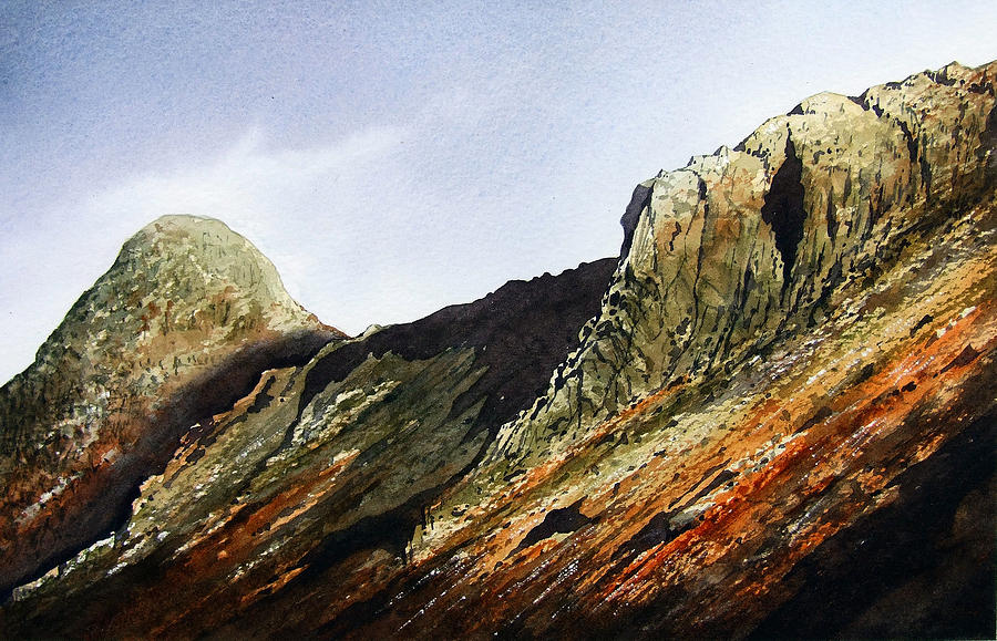 Pike O Stickle and Loft Crag Painting by Paul Dene Marlor