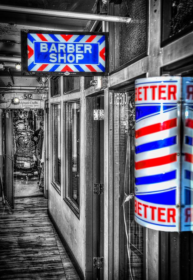 Pike Place Barber Shop Photograph by Spencer McDonald