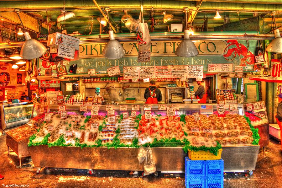 Pike Place Fish Co. Photograph by James Markey