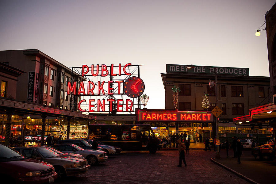 Seattle Photograph - Pike Place Market 2 by Paul Bartoszek