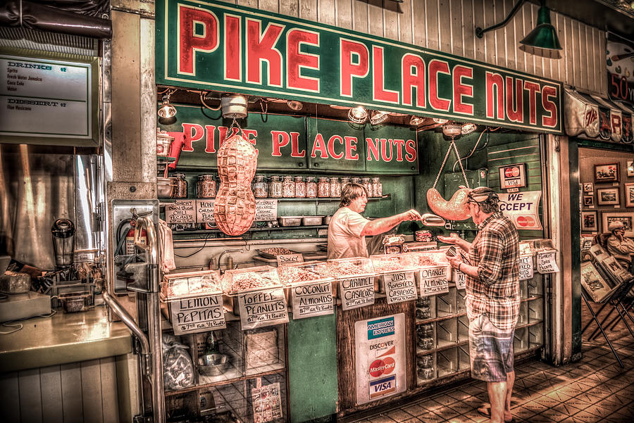 Pike Place Nuts Photograph by Spencer McDonald