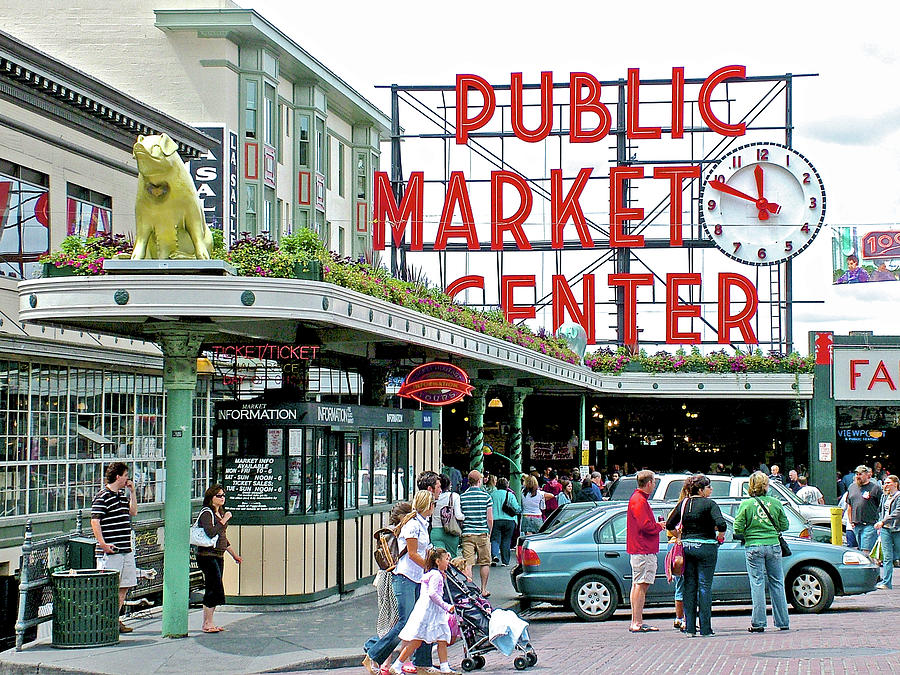 Pike Street Market in Seattle, Washington  Photograph by Ruth Hager