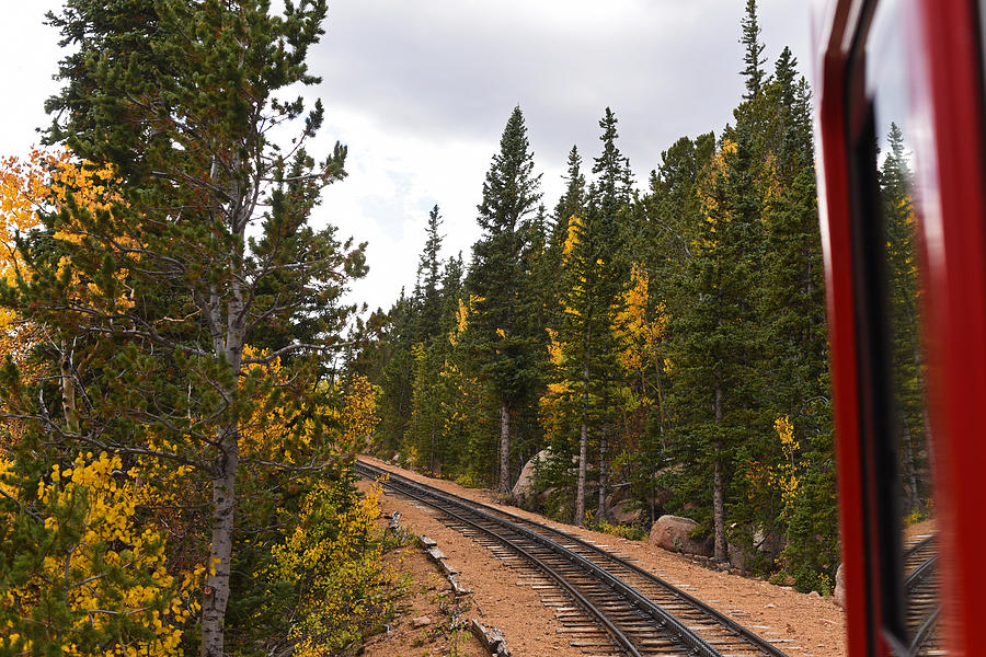 Pikes Peak Cog Rail Colorado Autumn Photograph by Toby McGuire