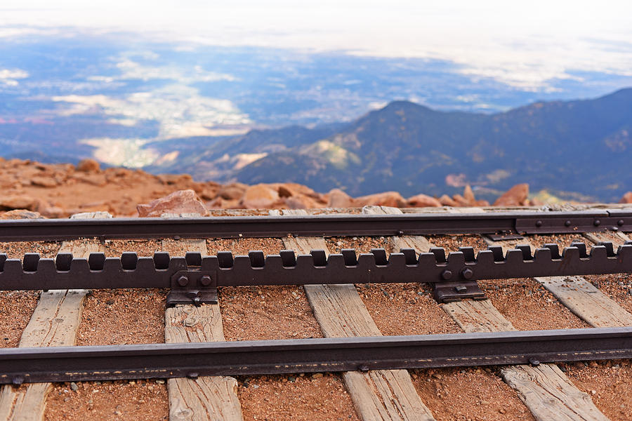 Pikes Peak Cog Rail Train Tracks Colorado Photograph by Toby McGuire