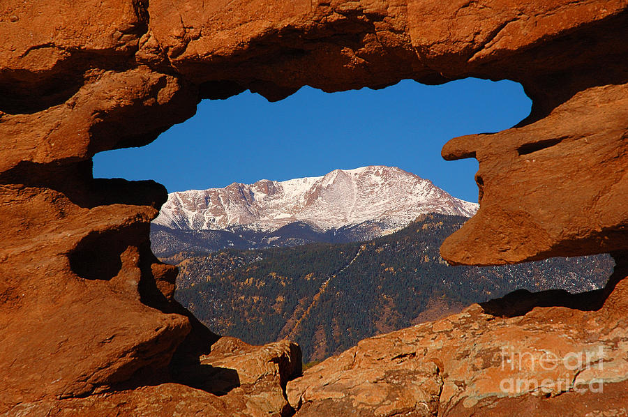 Colorado Springs Photograph - Pikes Peak Frame by Jon Holiday