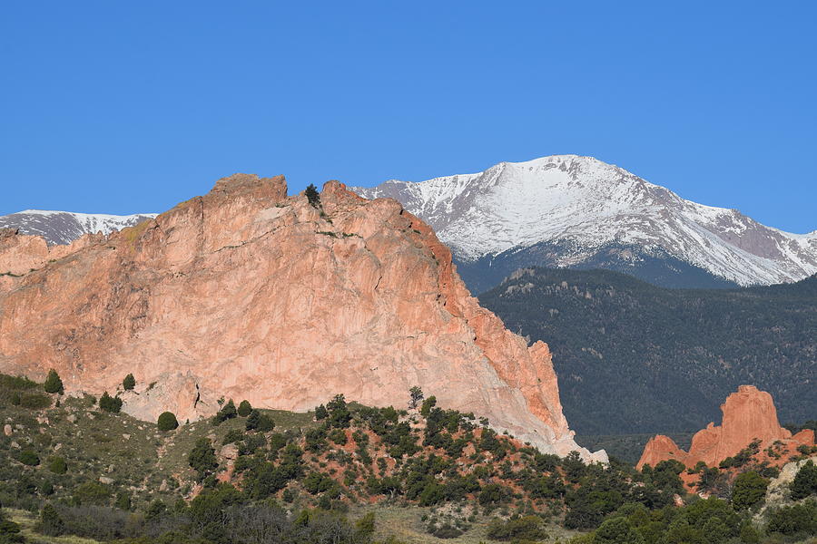 Pikes Peak - Garden of the Gods COS Photograph by Margarethe Binkley