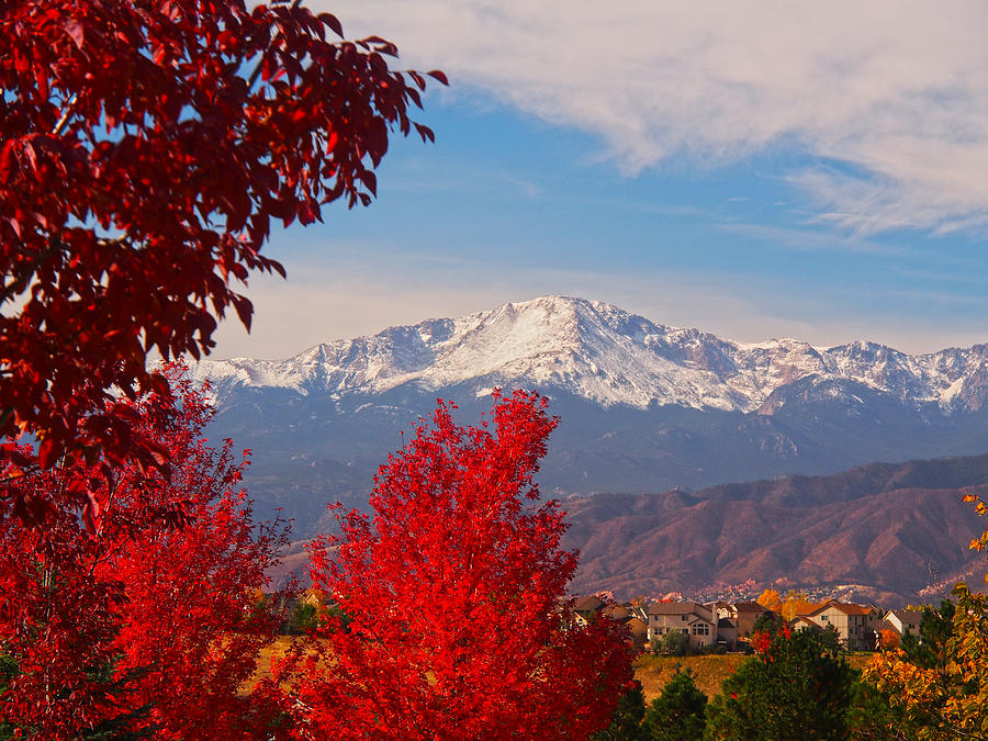 Pikes Peak in the Fall Photograph by Lynn Hall - Fine Art America