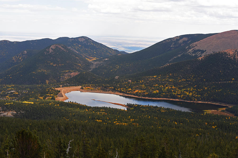 Pikes Peak Manitou Colorado Lake Photograph by Toby McGuire