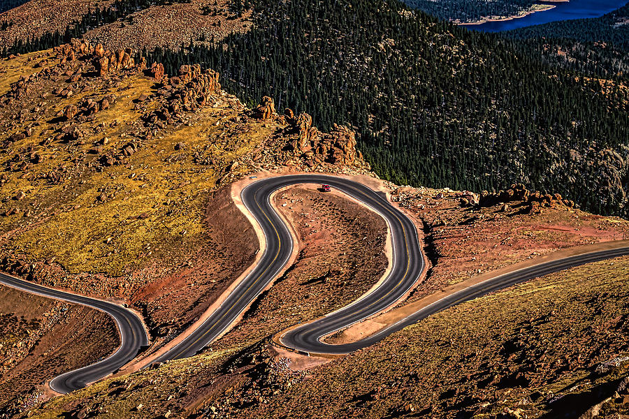 Pikes Peak Switchbacks Photograph by Ron Pate