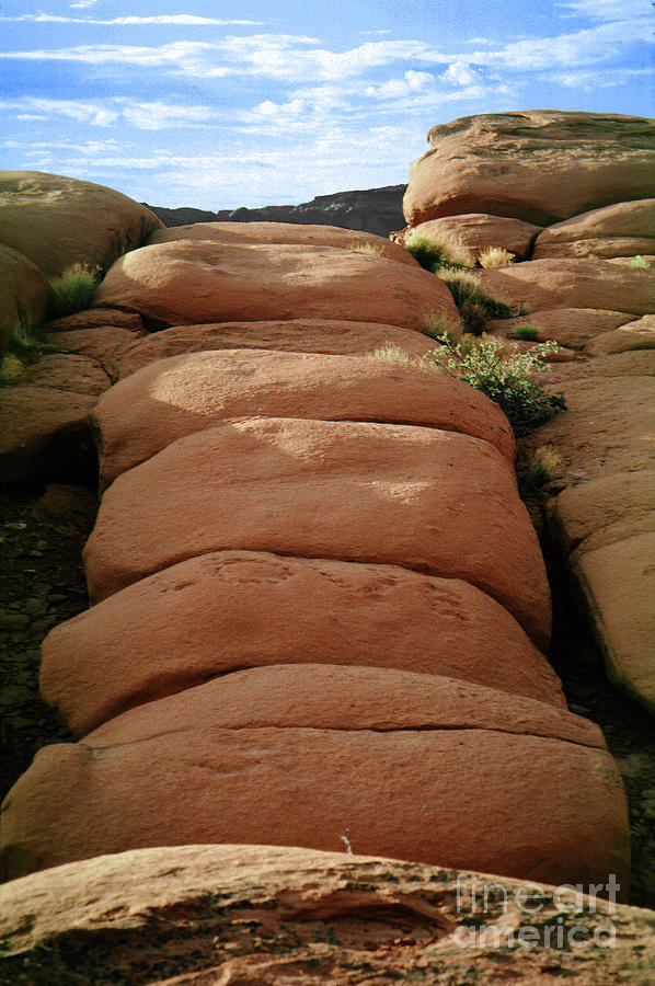 Pile of Layered Rocks, pancakes, Arizona Photograph by Wernher Krutein