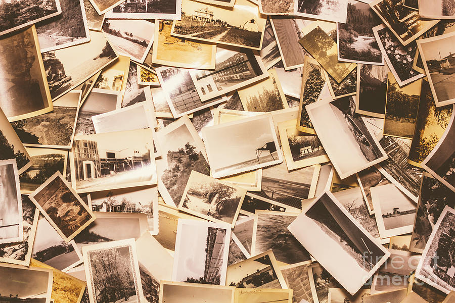 Pile of many instant photos  Photograph by Jorgo Photography