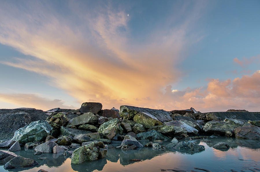 Piles of Rocks and the Dawn Photograph by Greg Nyquist