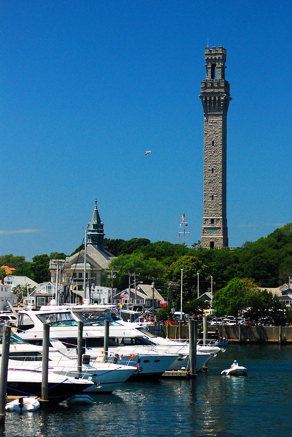 Pilgrim Monument and Provincetown Harbor Photograph by James Kirkikis
