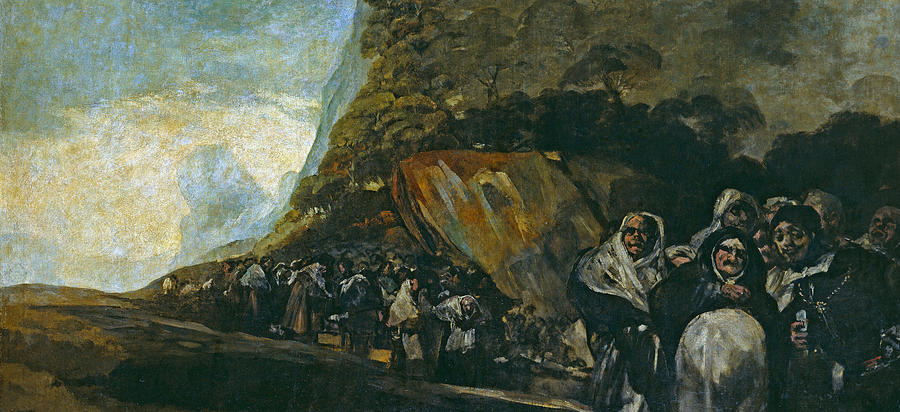 Francisco Goya Painting - Pilgrimage to the Well of San Isidro, The Inquisition by Francisco Goya