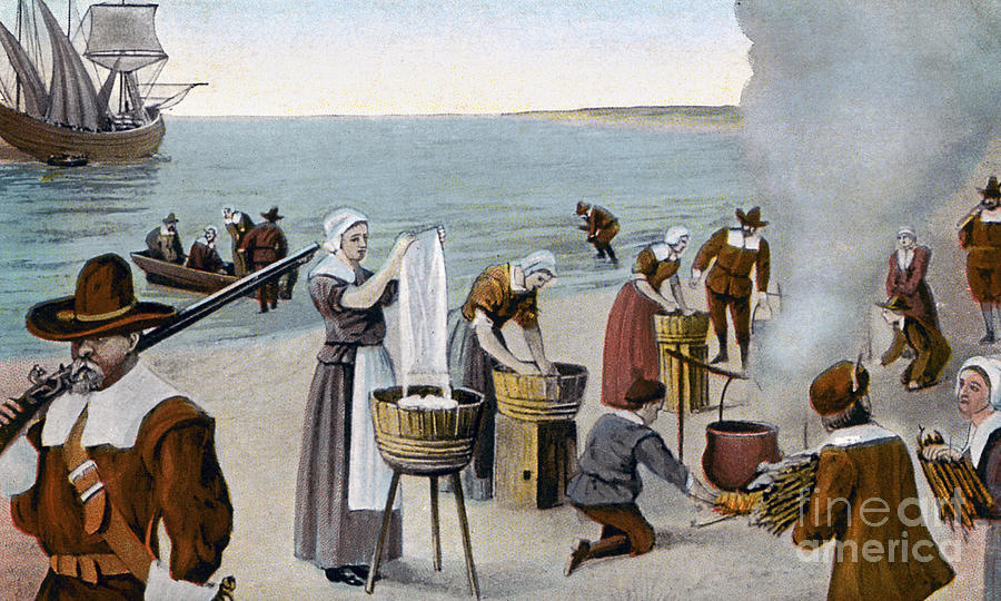 Pilgrims Washing Day, 1620 Photograph by Granger Fine Art America