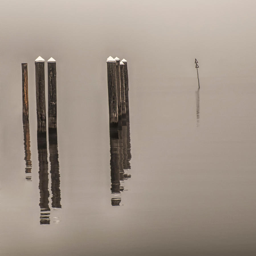 Reflections In The Fog Photograph by Gary Slawsky